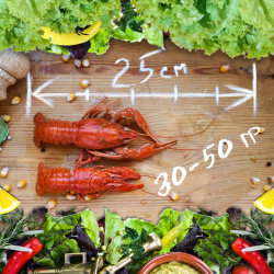 Раки вареные "Мелко-средний"